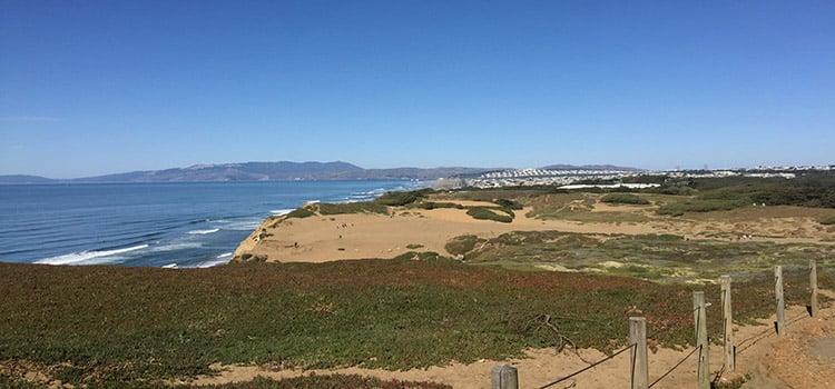 View of SF from Fort Funston