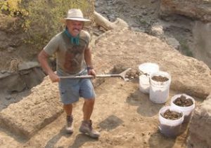 Rick Fitzgerald Archeologist at dig site