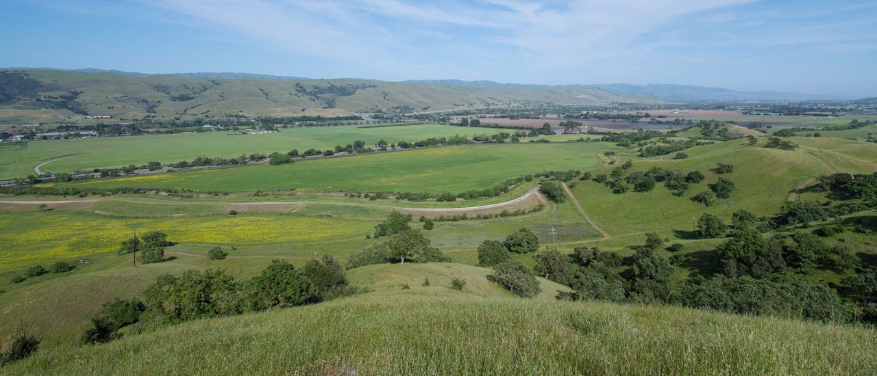 View of Coyote Valley from the North.