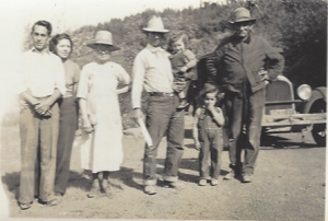 Estrada family at the ranch in the 1930s